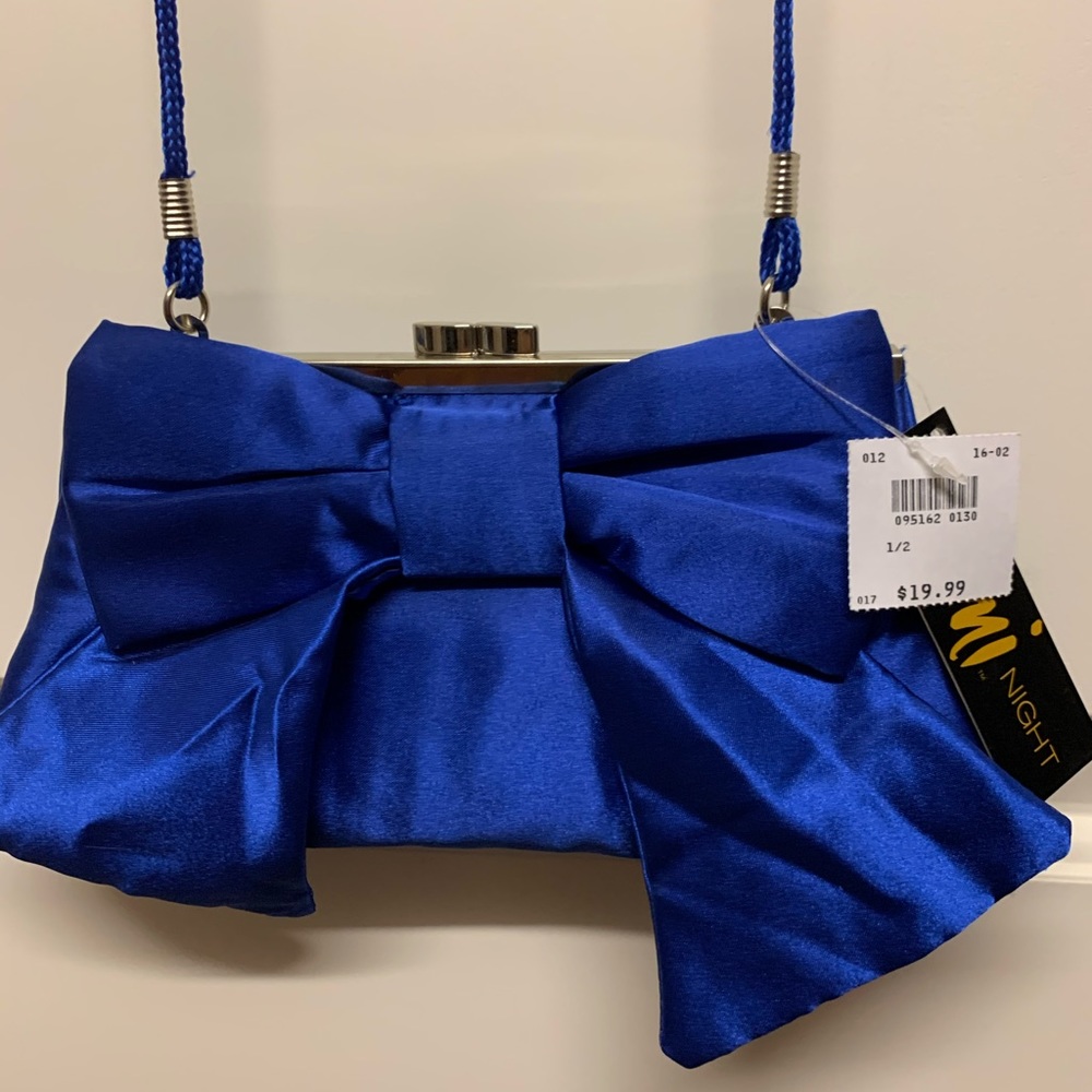 Fioni Pretty night blue shoulder bag 8”